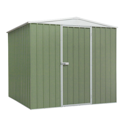 Dellonda DG115 Galvanized Steel Storage Shed with Apex Style Roof 230 x 230 x 220cm - Green