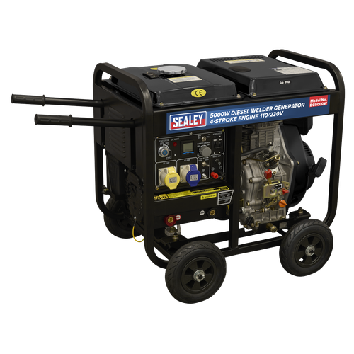 Sealey DG5000W 5000W Diesel Welder Generator 4-Stroke Engine 110/230V