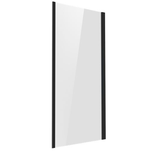 Baridi DH297 Side Panel for Sliding Shower Doors, 6mm Tempered Glass - Black