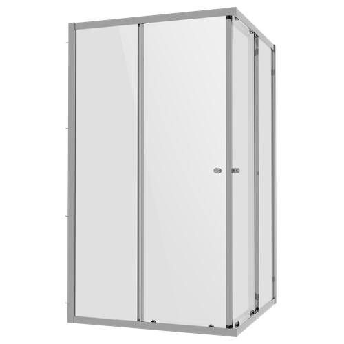 Baridi DH300 Corner Shower Entry Enclosure 1000 x 800 x 1850mm with 6mm Tempered Glass - Chrome