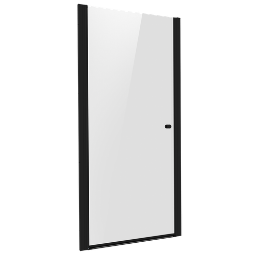 Baridi DH304 Pivot Shower Door 800 x 1850mm, 6mm Tempered Glass, Reversible - Black