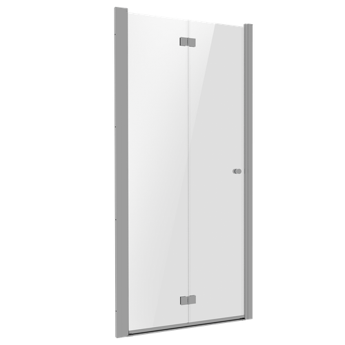 Baridi DH305 Bi-Fold Shower Door 800 x 1850mm, 6mm Tempered Glass, Reversible - Chrome