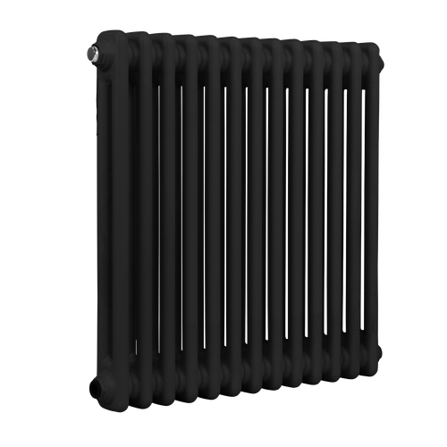 Baridi DH362 Horizontal Traditional 2 Column Radiator 600 x 607mm – Black