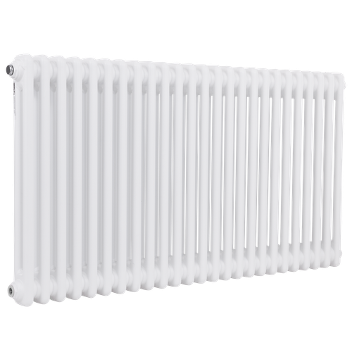 Baridi DH370 Horizontal Traditional 2 Column Radiator 600 x 1147mm – White