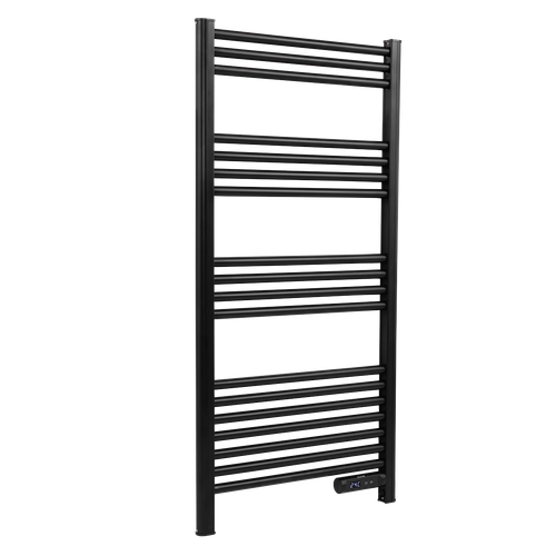 Baridi DH371 Electric Heated Towel Rail 1085 x 535mm with LED Display – Black
