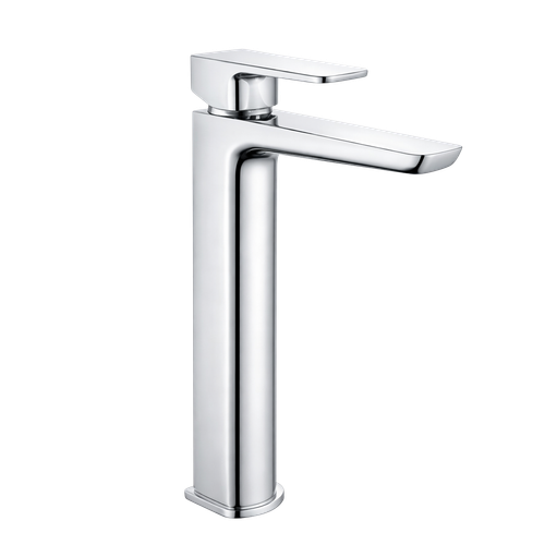 Baridi DH394 High Basin Mixer Tap with Clicker Waste - Chrome