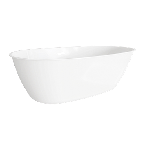 Baridi DH416 Double-Ended Slim Rim Bath with Overflow System 150cm – Gloss White