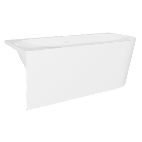 Baridi DH425 Left-Hand Corner Slim Rim Bath with Overflow System 170cm – Gloss White