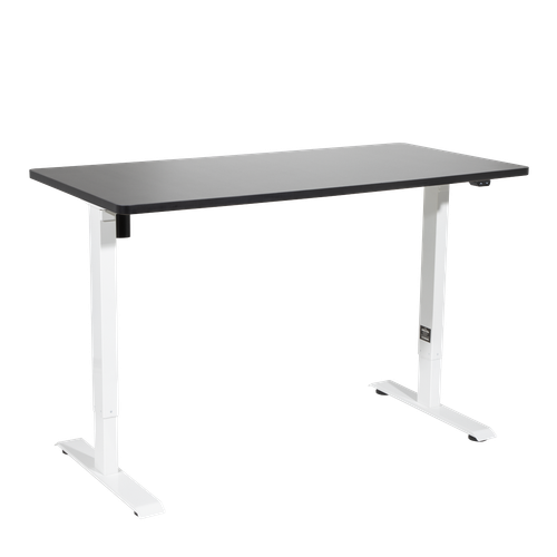 Dellonda DH69 Single Motor Ultra-Quiet Adjustable-Height Electric Sit/Stand Desk - Black Desktop