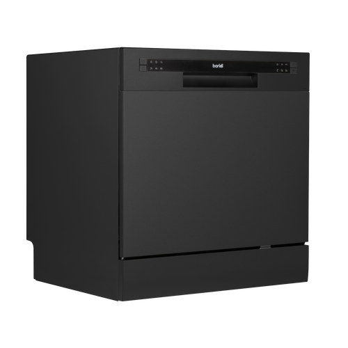 Baridi DH88 Tabletop Dishwasher 8 Place Settings 8L Capacity - Black