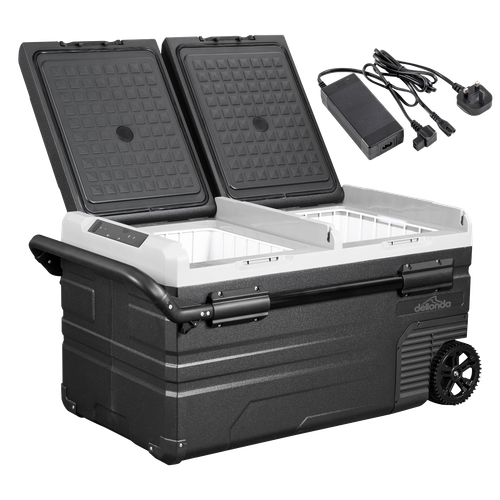 Dellonda DL134 Portable Fridge Freezer/Cool Box with LED Display & AC/DC 230V Adaptor 75L