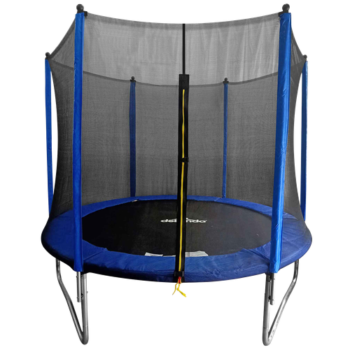 Dellonda DL67 Heavy-Duty Outdoor Trampoline with Safety Enclosure Net 8ft
