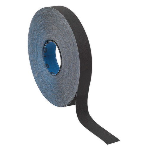 Sealey ER252540 Emery Roll 40Grit 25mm x 25m - Blue Twill