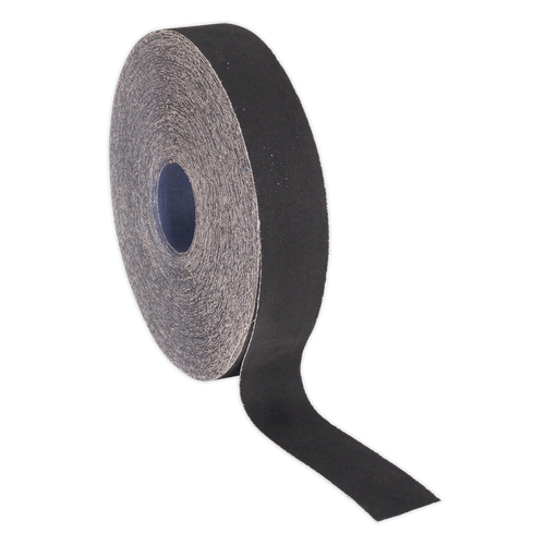Sealey ER255040 Emery Roll 40Grit 25mm x 50m - Blue Twill