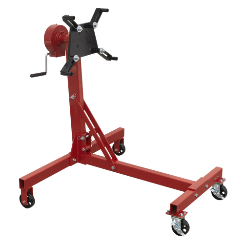 Sealey ES480D Folding 360º Rotating Engine Stand with Geared Handle Drive 450kg Capacity