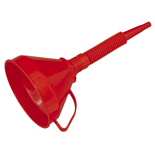 Sealey F16F Flexible Spout Funnel with Filter 160mm - Medium