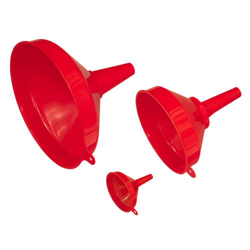 Sealey F98 Fixed Spout Funnel Set 3pc