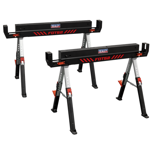 Sealey FDT52 Adjustable Sawhorse Set 2pc