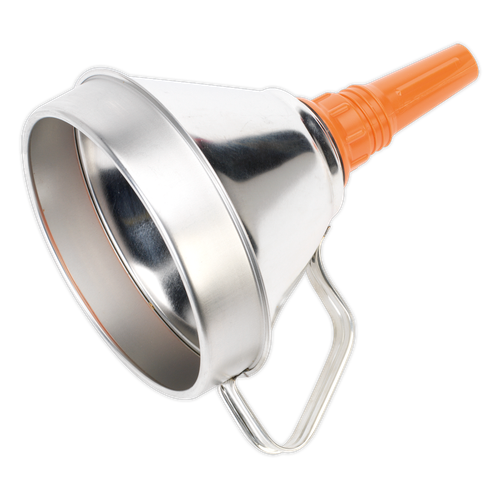 Sealey FM16 Metal Funnel with Filter 160mm