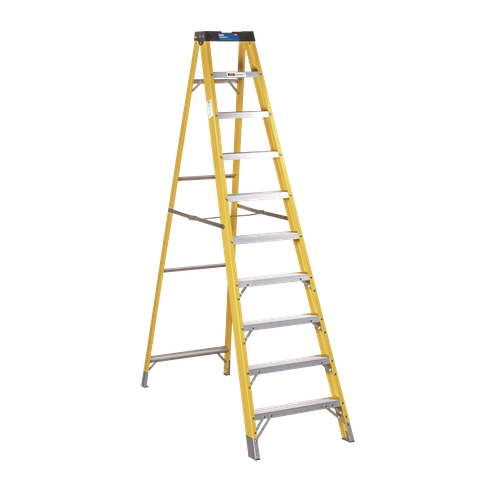 Sealey FSL10 Fibreglass Step Ladder 9-Tread - EN 131