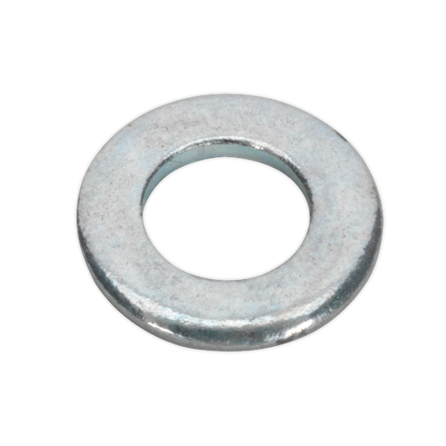 Sealey FWA49 Zinc Plated Form A Flat Washer M4 x 9mm, DIN 125 - Pack of 100