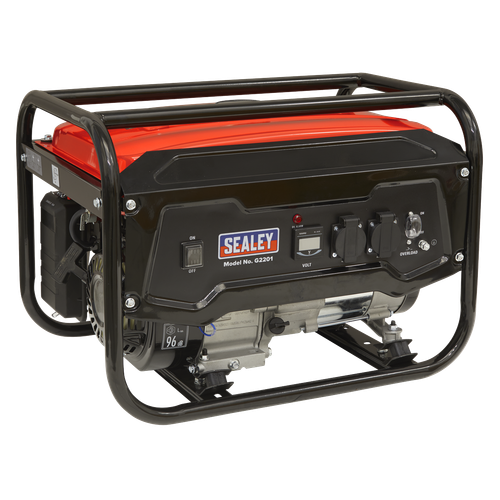 Sealey G2201 2200W Generator 6.5hp 4-Stroke Engine 230V