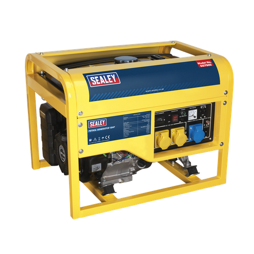 Sealey GG7500 6000W Generator 13hp 4-Stroke Engine 110/230V