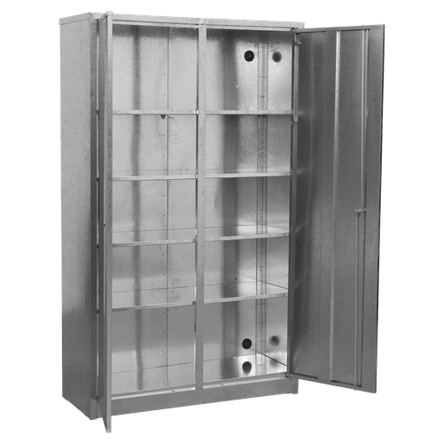 Sealey GSC110385 Extra-Wide Galvanized Steel Floor Cabinet with 4 Shelves