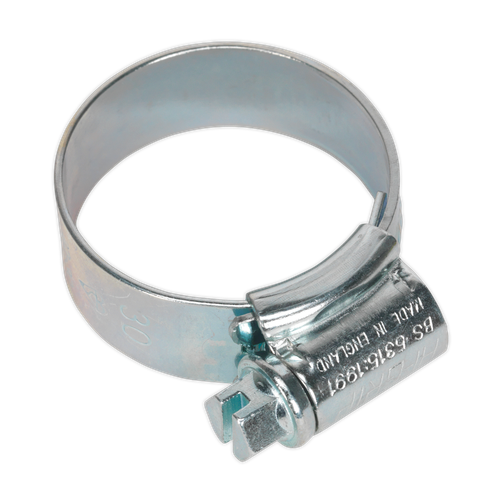 Sealey HCJ1A HI-GRIP® Zinc Plated Hose Clip 22-30mm - Pack of 20
