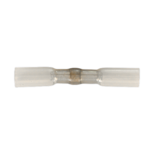 Sealey HSSB25C Heat Shrink Butt Connector with Crimp & Solder, Clear - Pack of 25
