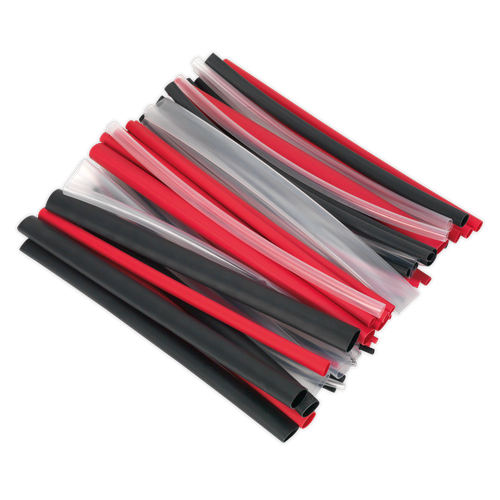 Sealey HSTAL72MC Adhesive Lined Heat Shrink Tubing Assortment 200mm 72pc - Mixed Colours
