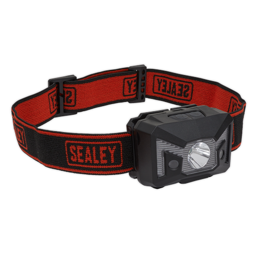 Sealey HT102R Rechargeable Head Torch with Auto-Sensor 3W SMD LED