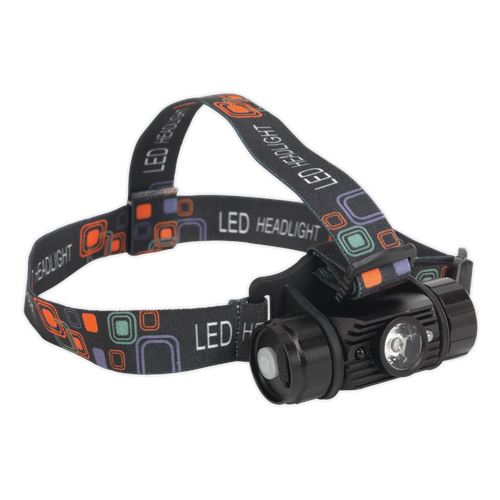 Sealey HT108LED Rechargeable Head Torch with Auto-Sensor 5W SMD LED