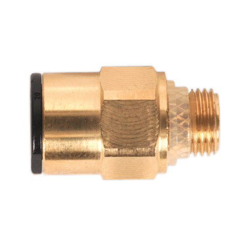 John Guest JGBC818 Brass SuperThread Straight Adaptor 8mm x 1/8"BSP - Pack of 2