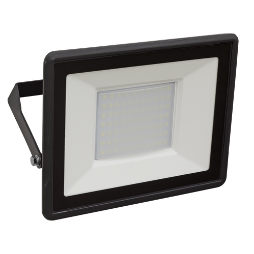 Sealey LED113 Extra-Slim Floodlight with Wall Bracket 50W SMD LED 230V