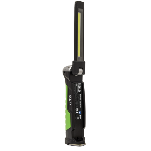 Sealey LED186 Rechargeable Slim Folding Inspection Light 6W COB LED & 1W SMD LED Lithium-ion