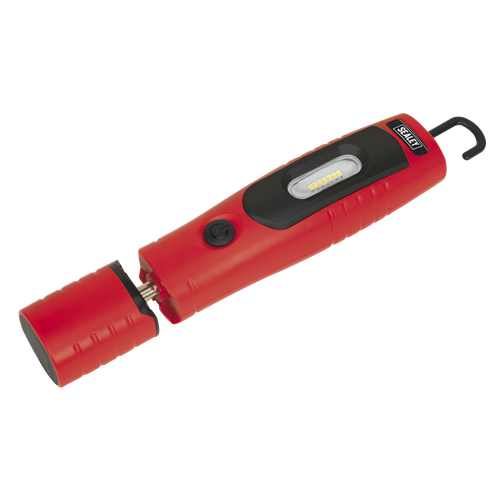 Sealey LED3602R Rechargeable 360° Inspection Light 4W & 3W SMD LED - Red