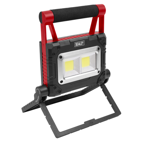Sealey LEDFL15WS Rechargeable Solar Powered Portable Floodlight 15W COB LED