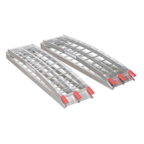Sealey LR680 Aluminium Loading Ramps 680kg Capacity - Pair