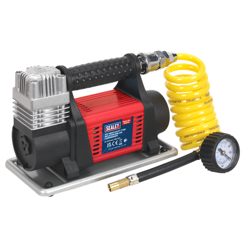 Sealey MAC04 Heavy-Duty Tyre Inflator/Mini Air Compressor 12V
