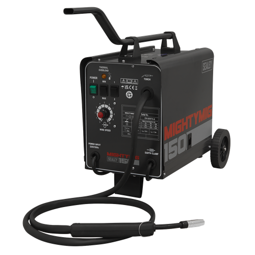 Sealey MIGHTYMIG150 Professional Gas/Gasless MIG Welder 150A 230V