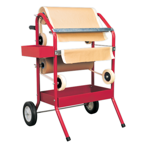 Sealey MK66 Masking Paper Dispenser Trolley 2 x 450mm Rolls