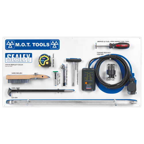 Sealey MOTBKIT MOT Tool Board with Tools