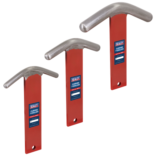 Sealey MW15 Curved T-Dollies for Sheet Metal Forming