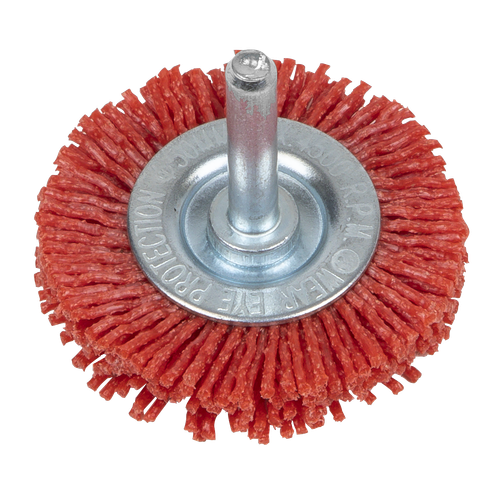 Sealey NFBC50 50mm Nylon Filament Circular Brush with 6mm Shaft