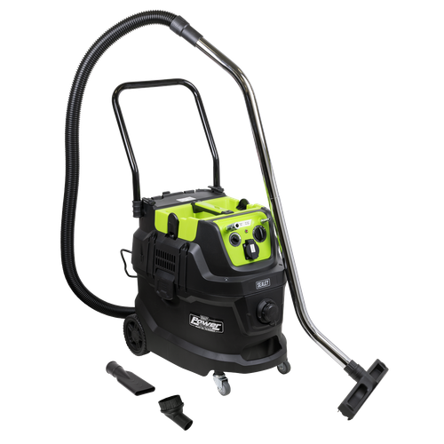 Sealey PC400MA M Class Dust-Free Industrial Wet & Dry Vacuum Cleaner 40L with Autostart for Air/Electric Power Tools 1600W/230V
