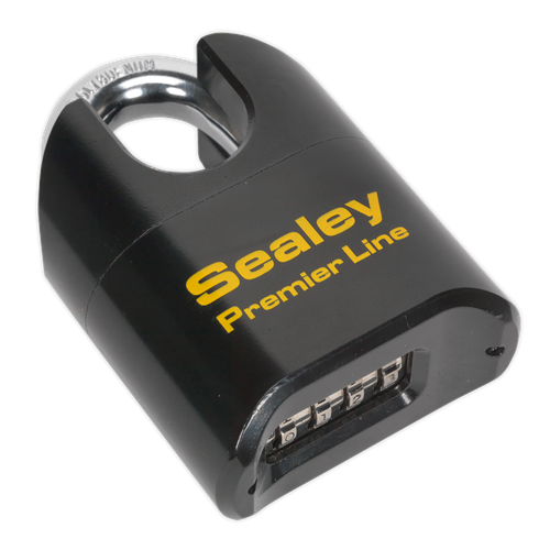 Premier PL603S Steel Body Combination Padlock Shrouded Shackle 62mm