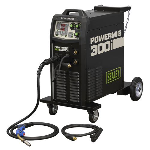 Sealey POWERMIG300i 300A Professional Gas/Gasless MIG/TIG/MMA Inverter Welder 400V 3ph