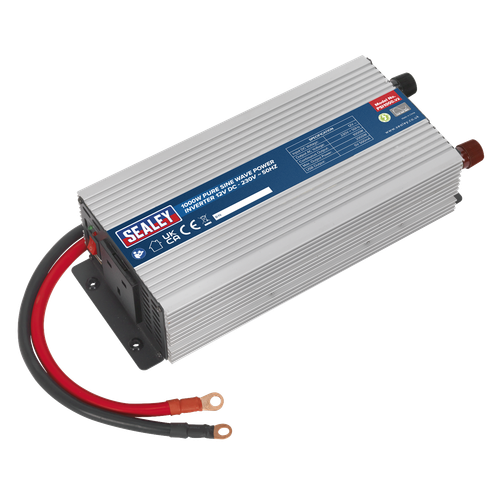 Sealey PSI1000 Pure Sine Wave Power Inverter 1000W 12V