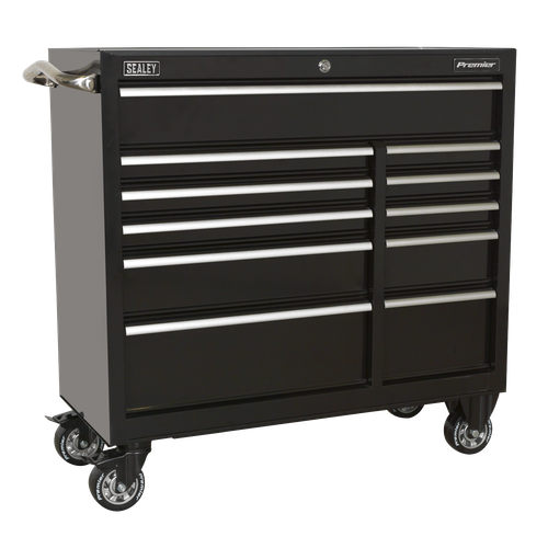 Premier PTB105511 Heavy-Duty Extra-Wide Rollcab 11 Drawer 1055mm - Black